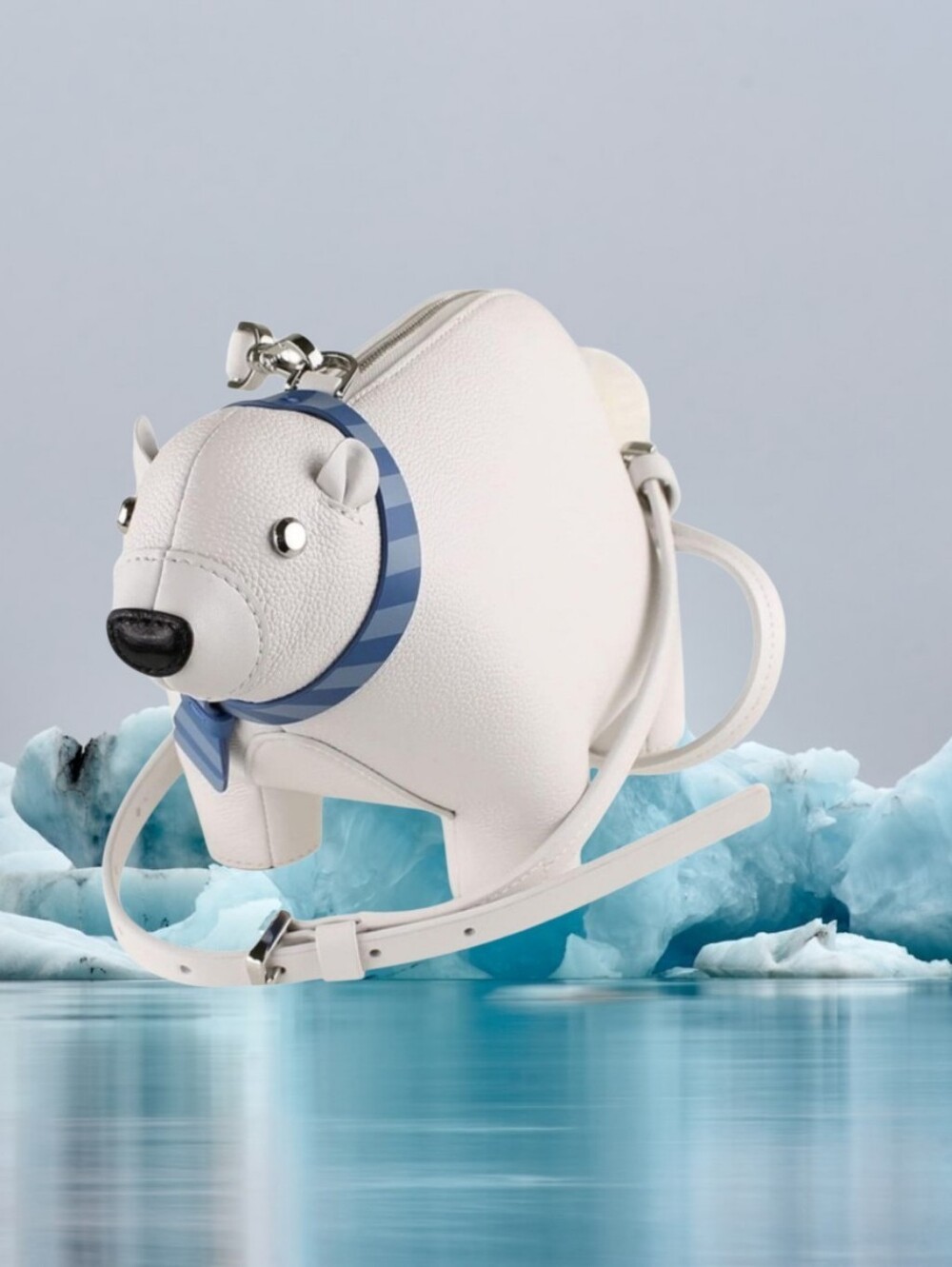 Kate Spade Artic Friends White Polar Bear Novelty Crossbody Bag & Mini Bear - Picture 6 of 16